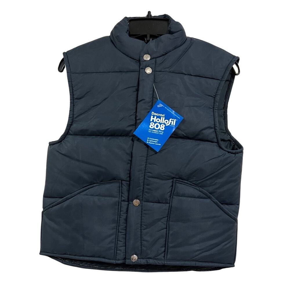 Vintage 8o’s USA Hollofil 808 Dacron Quilted Insulated Vest Hunting Men’s Sz XS